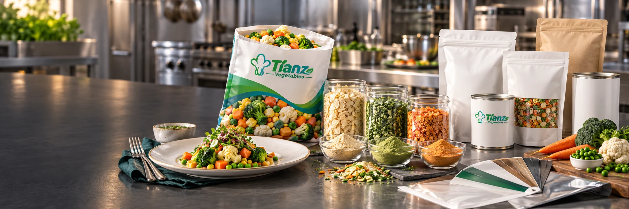 Tianz vegetable products for foodservice, food manufacturing and private label
