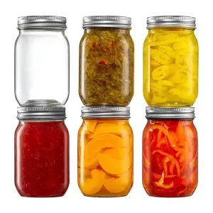 150ml 250ml 380ml 480ml 750ml Wide Mouth Kitchen Sealed Glass Food Container Glass Mini Jam Jar Glass Mason Jars With Lid