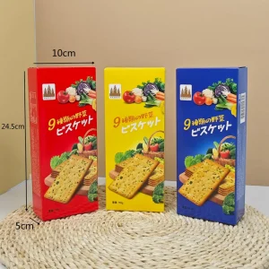 300g Organic Vegetable Biscuits for Kids Healthy Snacks Custom Packaging Competitive Price