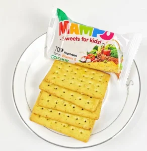 440g Organic Vegetable Biscuits for Kids Healthy Snacks Custom Packaging Competitive Price