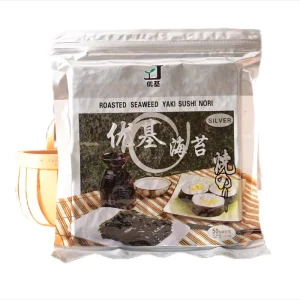 50-Sheet Pack Roasted Nori Seaweed Halal Certified Sushi Sheets