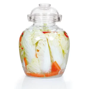 7L Glass Storage Jar with Airtight Lid Clear Container for Pickled Vegetable Storage