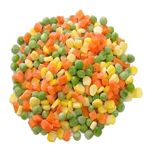 American-Style Sweet Three-Color Frozen Mixed Vegetables Corn Kernels Green Peas Carrots Ready-to-Eat Bulk Packaging