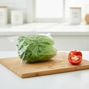 Anti-Fog OPP Transparent Food-Grade Disposable Lettuce Bags, Custom SC005