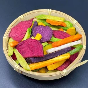 BRC OU Kosher Certified Fried Fruit and Vegetable Chips Salty Hard Texture 1.5KG