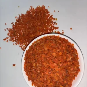 Baked Dried Carrot Flakes 3*3mm Pure Carrot Dehydrated Vegetables