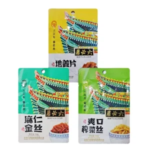 Beijing Liubiju Pickles Eight Treasure Vegetables Maren Golden Silk Ginger Pieces Pickled Mustard Vegetarian