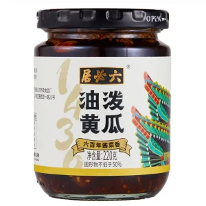 Beijing Liubiju Pickles Oil Pouled Cucumber 220g Pickled Vegetables Light Vegetarian Vegetables with Porridge Noodles Sweet