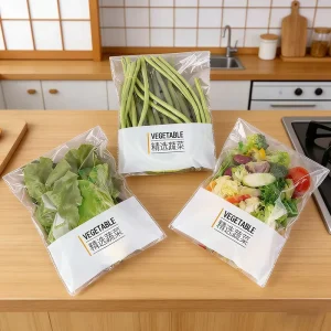 Bopp Fresh Vegetable Packaging Bags with Ventilation for Long Beans