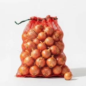 Breathable Mesh Drawstring Storage Bag for Onions, Vegetables, Potatoes, and Firewood