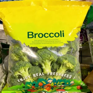 Broccoli Storage Pouches with Vent Holes, Anti-Fog, Zipper Seal, and Custom Logo