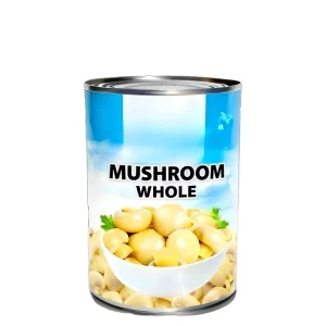 Canned Whole Button Champignon Mushrooms with Stem in Brine
