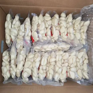 China Fresh Peeled White Garlic Clove Top Grade Newest Crop Vacuum Nitrogen Ajo Alho Optimum Brand Exporter Supplier