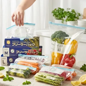 China Manufacturer Price Custom Printed Ziplock Bags Zipper Plastic Vegetable Bag Ziplock Clear Plastic Vegetable Packaging Bag