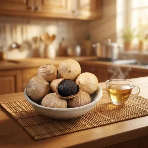 China Manufacturer Single Head Black Garlic High Quality 250g bottle Package Black Garlic Fermentation Fresh Garlic
