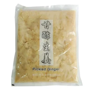 China Supplier Japanese Cuisine Sour Taste Marinated Preserved Sliced Japanese Sushi Pickled Ginger Pink for Sushi