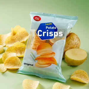Chinese New Flavor Spicy Fried Puffed Potato Chips Asian Snacks Healthy Snack Food Custom Made Bag