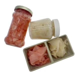 Chinese Pickled Vegetables Commonly Used in Japanese Cuisine Kimchi Productionwithe and pink Pickled Sushi Ginger