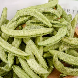 Chinese Sweet Fried Green Pea Snack Fruit & Vegetable Crispies Bulk Pack