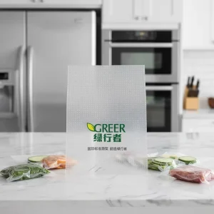 Clear BOPP PP Food Grade Vegetable and Lettuce Packaging Bags