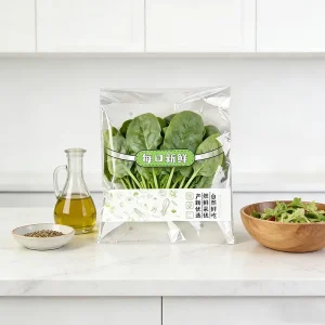 Clear BOPP Produce Bags for Fresh Vegetables and Fruits with Vent Holes