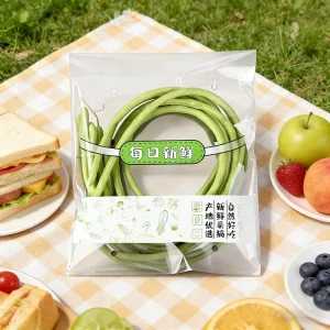 Clear Perforated Bopp Produce Bags for Fresh Vegetables Fruit Storage
