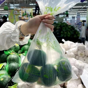 Compostable Biodegradable Produce Bags on Roll Custom Fruit & Vegetable Bags for Supermarkets Eco Friendly Packaging