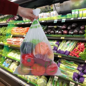 Compostable Produce Bags Custom Size Biodegradable Bags for Fruits & Vegetables