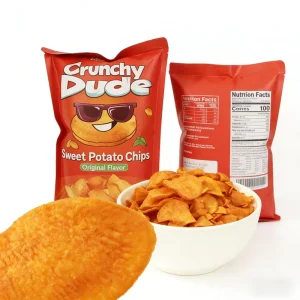 Crunchy Sweet Potato Chips Original Flavor No Added Preservatives Snack