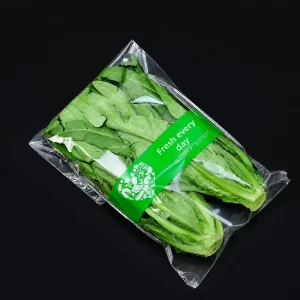 Custom Anti Fog BOPP Self Adhesive Bags for Fresh Produce Fruits Vegetables Lettuce Packaging