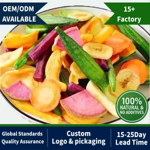 Custom Blend Mixed Fruit and Vegetable Crisps Freeze-Dried Ingredients for Bakery Pure Natural FD Fruit for Baby Food