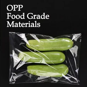Custom Clear Anti-Fog BOPP Packaging Bags with Self Adhesive Seal for Fresh Produce Lettuce and Vegetables