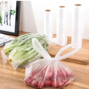 Custom Clear Biodegradable Fresh Produce Bag on Roll Eco Friendly T Shirt Packaging for Vegetables