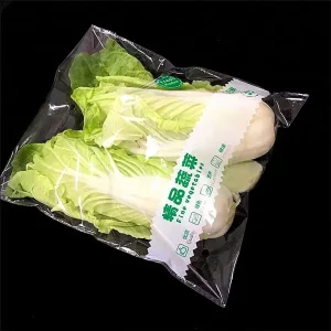 Custom Clear Breathable Cellophane Plastic BOPP Packaging Bag for Fresh Fruit and Vegetables