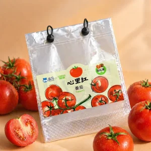Custom Gravure Printing Eco Friendly CPP Clear Plastic Bag Vegetable Fresh Tomatoes Fruits Storage Bags for Supermarket