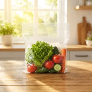 Custom Logo Gravure Printing Breathable PE Perforated Bags Anti Fog Moisture Locking Fresh Produce Bag for Supermarket Farm