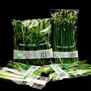 Custom Logo Printing Food Grade Organic Vegetable Potatoes Tomatoes Carrot OPP Perforated Anti Fog Fresh Self Adhesive Bag