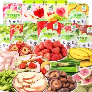 Custom Packaging Freeze-Dried and Vacuum-Fried Fruit and Vegetable Crisps
