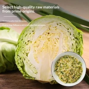 Custom Packaging Vacuum Pack 1000g Dried Vegetables Dehydrated Sliced Cabbage for Cooking