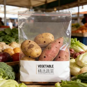 Custom Transparent Fruit Packaging Vacuum Bag for Vegetable and Fruit Freshness Preservation
