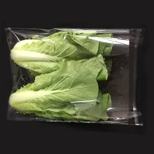 Custom Transparent OPP Fruits And Vegetables Packaging Bags Plastic Lettuce Bag Biodegradable Lettuce Packaging Bag