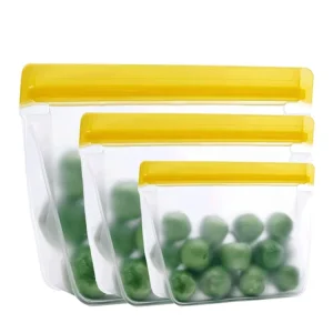 Custom Waterproof Food-Grade PEVA BPA-Free Leakproof Reusable Storage Bag for Fruit and Vegetables