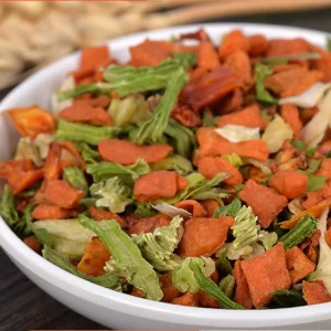 D007 Custom Recipe Dried Mix Vegetables Bulk Drum 1kg for Diet Snack