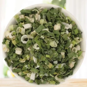 D016 Highkey Bulk Vacuum Pack Dehydrated Green Onion Flakes Dried Vegetable Natural Onion Leek for Instant Noodles