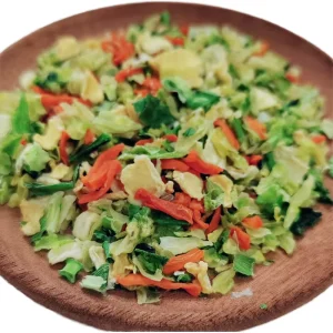 Dehydrated Mixed Vegetables Natural Food Grade AD Air Dried Sliced Carrots Other Vegetables Bulk Packaging 10X10MM Low Moisture