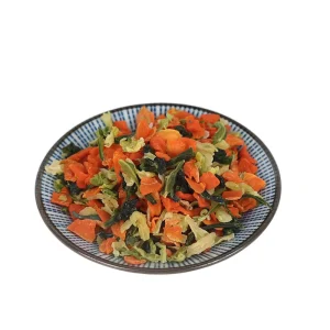 Dehydrated Mixed Vegetables and Fruit Natural Food Grade Air Dried Sliced Carrots and Other Vegetables Bulk Packaging 10X10MM