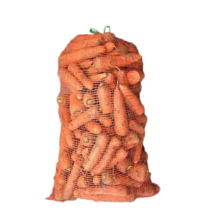 Drawstring Vegetable Mesh Bag Easy Seal & Carry for Supermarket Home Storage Farm Supply 5kg 10kg 25kg Options