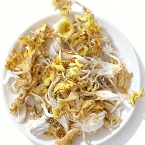 Dried AD Raw Chanterelle Mushrooms Premium Wild Harvested Edible Fungi Gourmet Cooking Soups Stews 1kg pack 18 Months Shelf Life