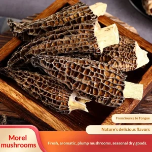 Dried Gourmet Morel Yunnan Edible Mushroom 500g Vacuum Packed Elongated Shape Gift Box Soup Ingredients Direct Sales
