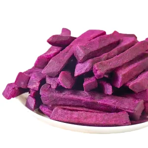 Dried Purple Sweet Potato Chips Dried Fruits and Vegetables Healthy VF Fruit Crisp Snacks for Kids Factory Price